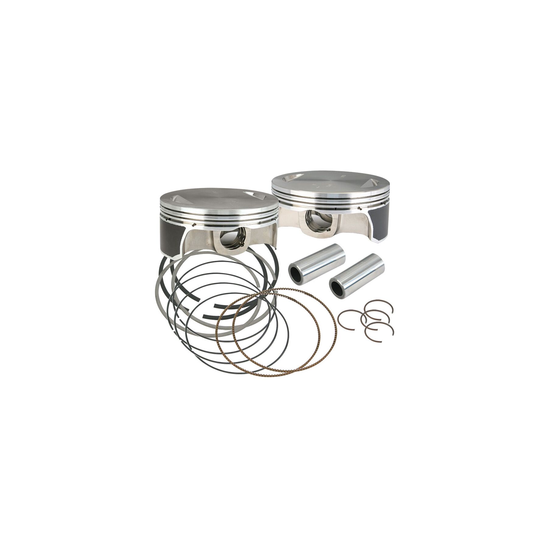 S&S Cycle 4 1/8 Flat Top Piston Kit For Harley With Hot Set Up Kit