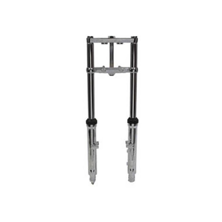 V-Twin Mfg. Fork Assembly With Sliders 6" Over Stock For Harley FXST 1984-1999