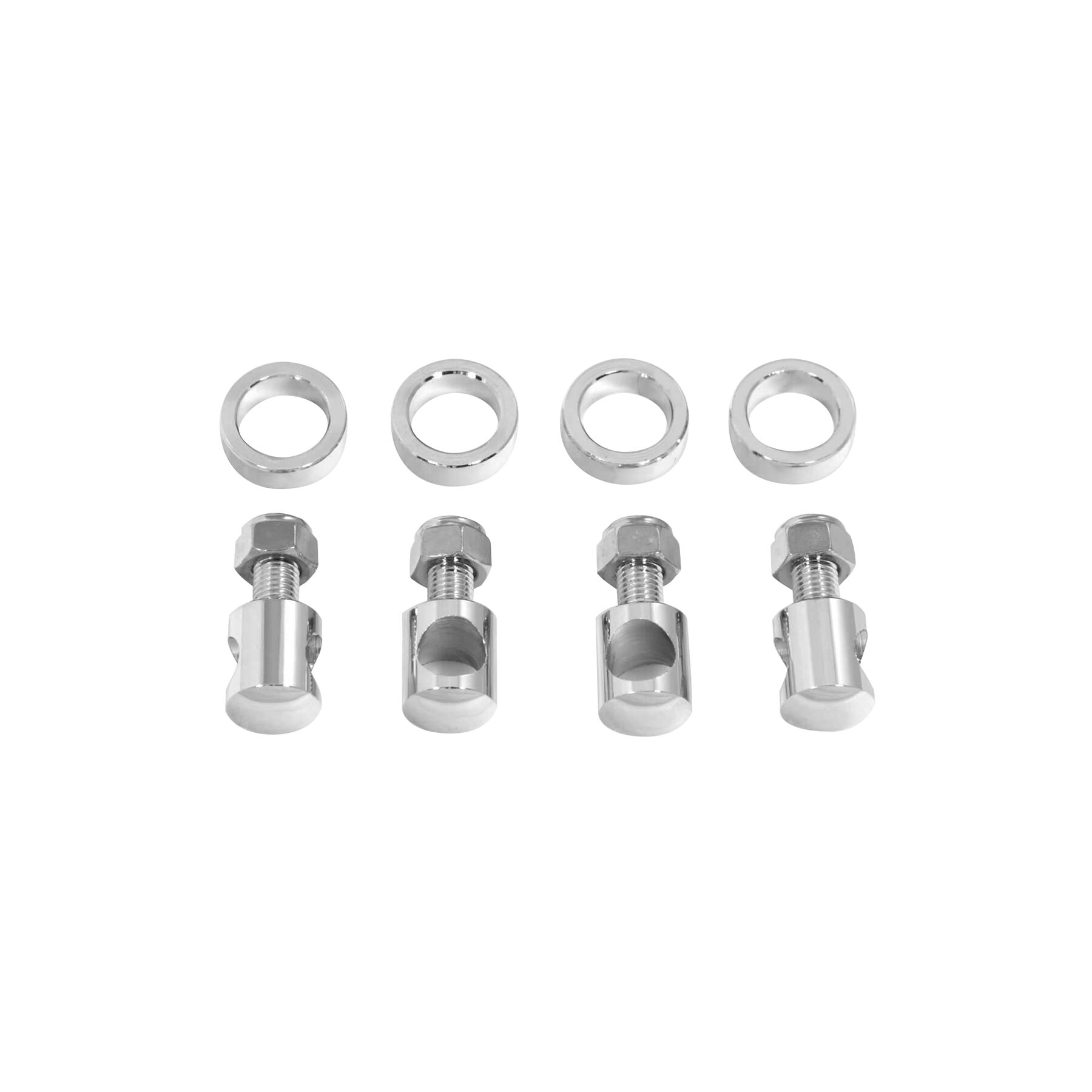 V-Twin Mfg. Front Bumper Eye Bolt Mount Kit For Harley FL 1949-1957
