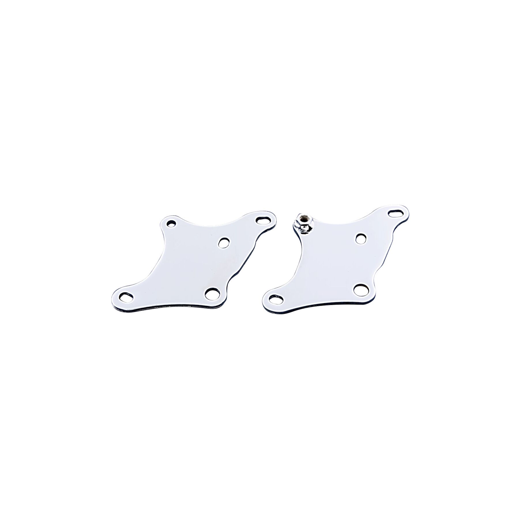 V-Twin Mfg. Chrome Front Lower Motor Mount Plate Set For Harley Sports