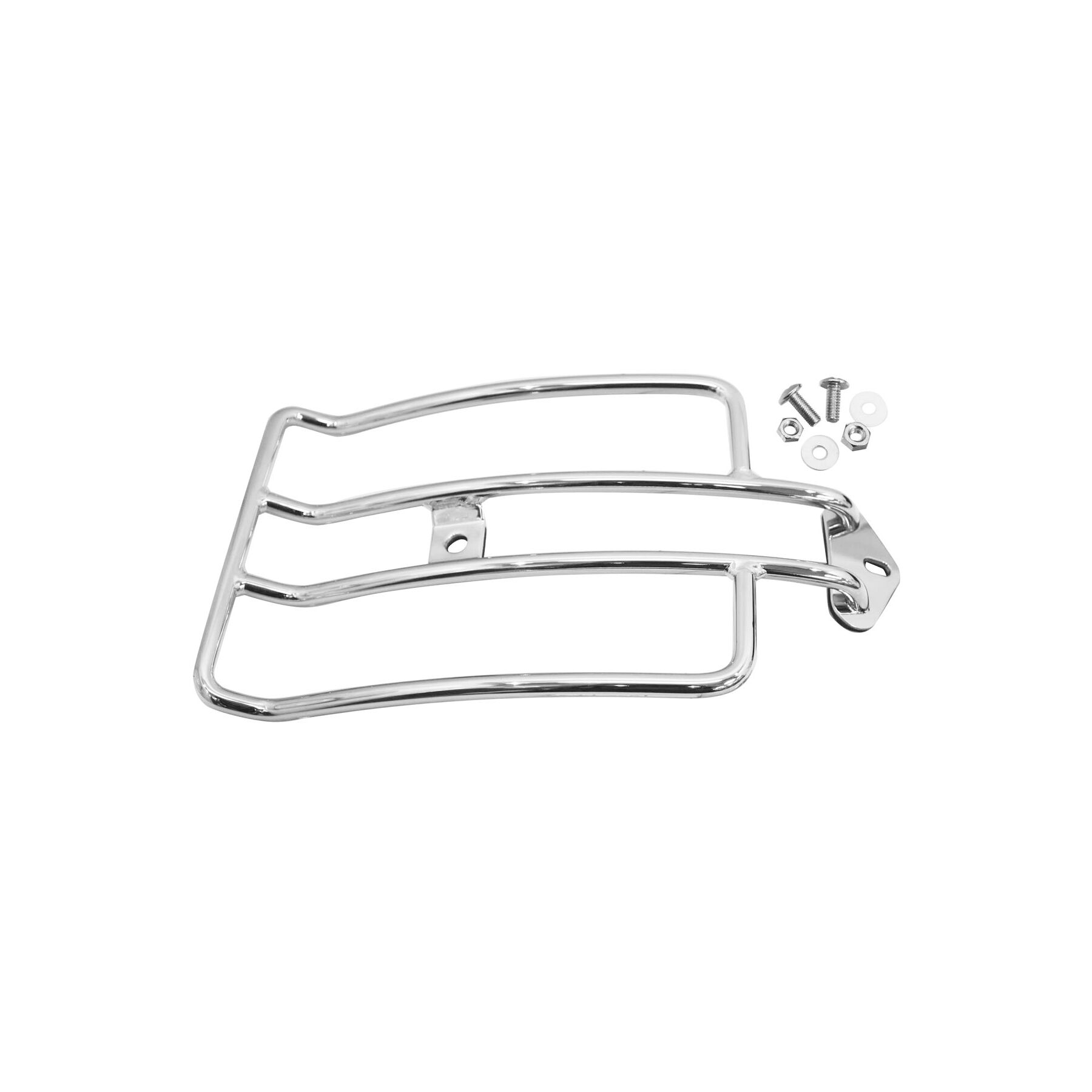 V-Twin Mfg. Chrome Luggage Rack For Harley FX Softail 2006-2017