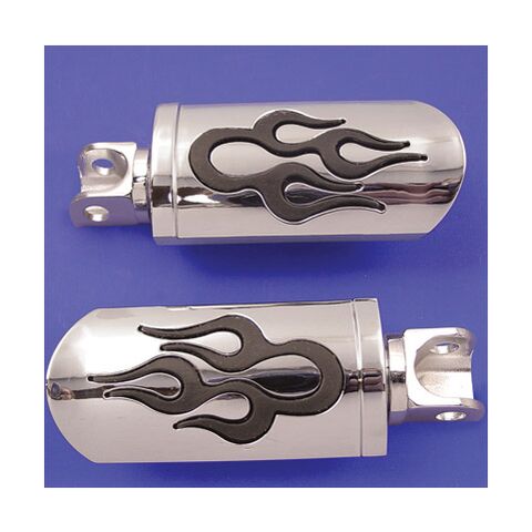 V-Twin Mfg. Flame Design Adjustable Footpegs