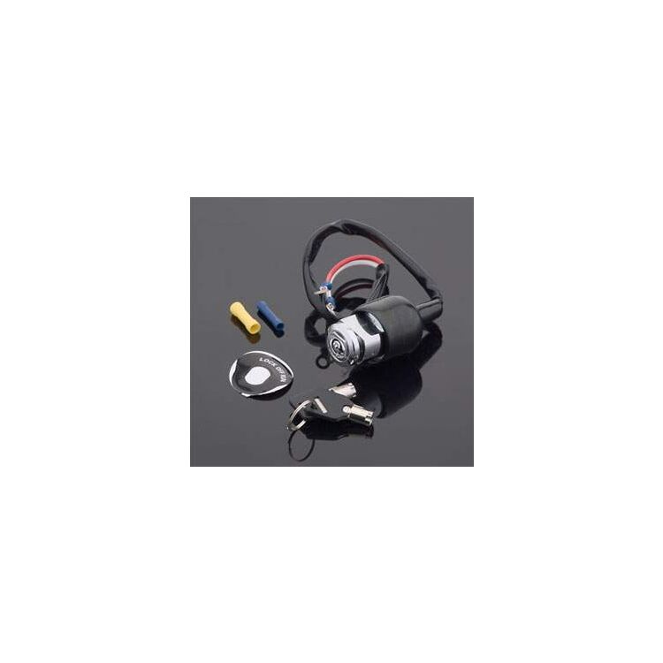 Milwaukee Twins Round Key Ignition Switch For Harley Dyna 1991-1997