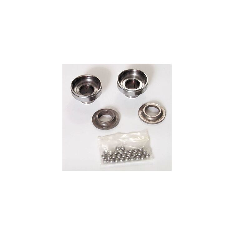 V-Twin Mfg. Ball Bearing Neck Cup Kit For Harley FL EL UL 1936-1948