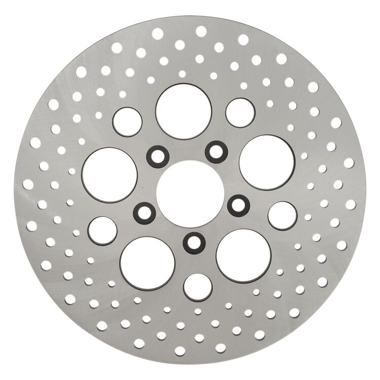 Drag Specialties 11.5" Drilled Stainless Steel Rear Brake Rotor For Harley 2000-2025