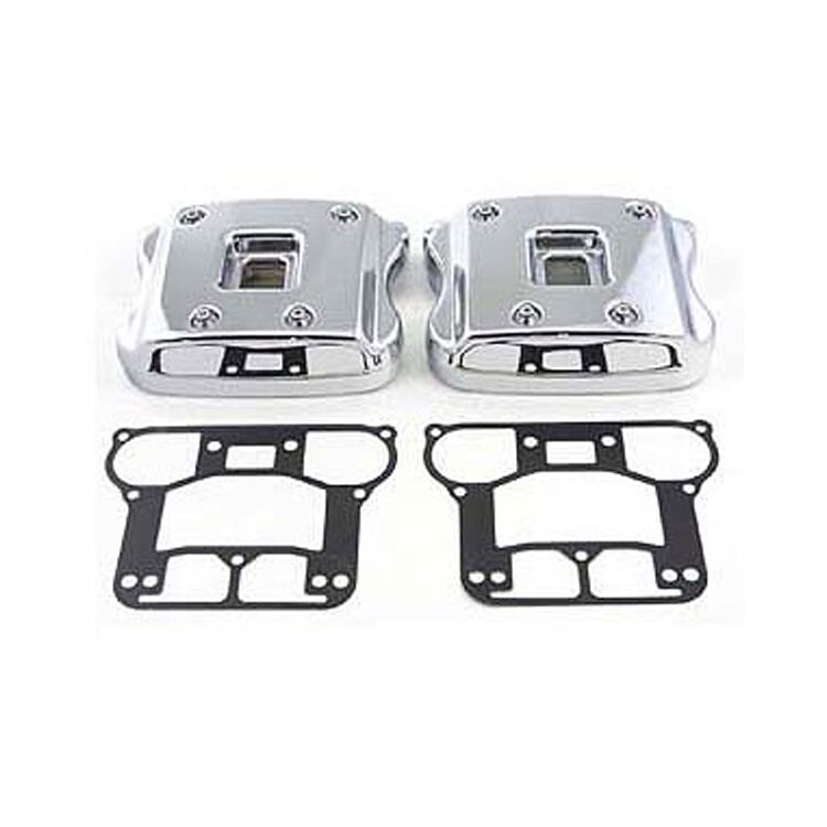 V-Twin Mfg. Chrome Rocker Cover Kit For Harley Sportster 2004-2006
