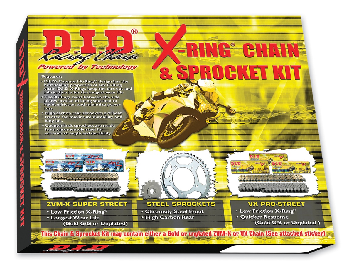 DID X-Ring Chain And Sprocket Kit Honda VT750 Shadow 1998-2003 - RevZilla, image size:1206x932