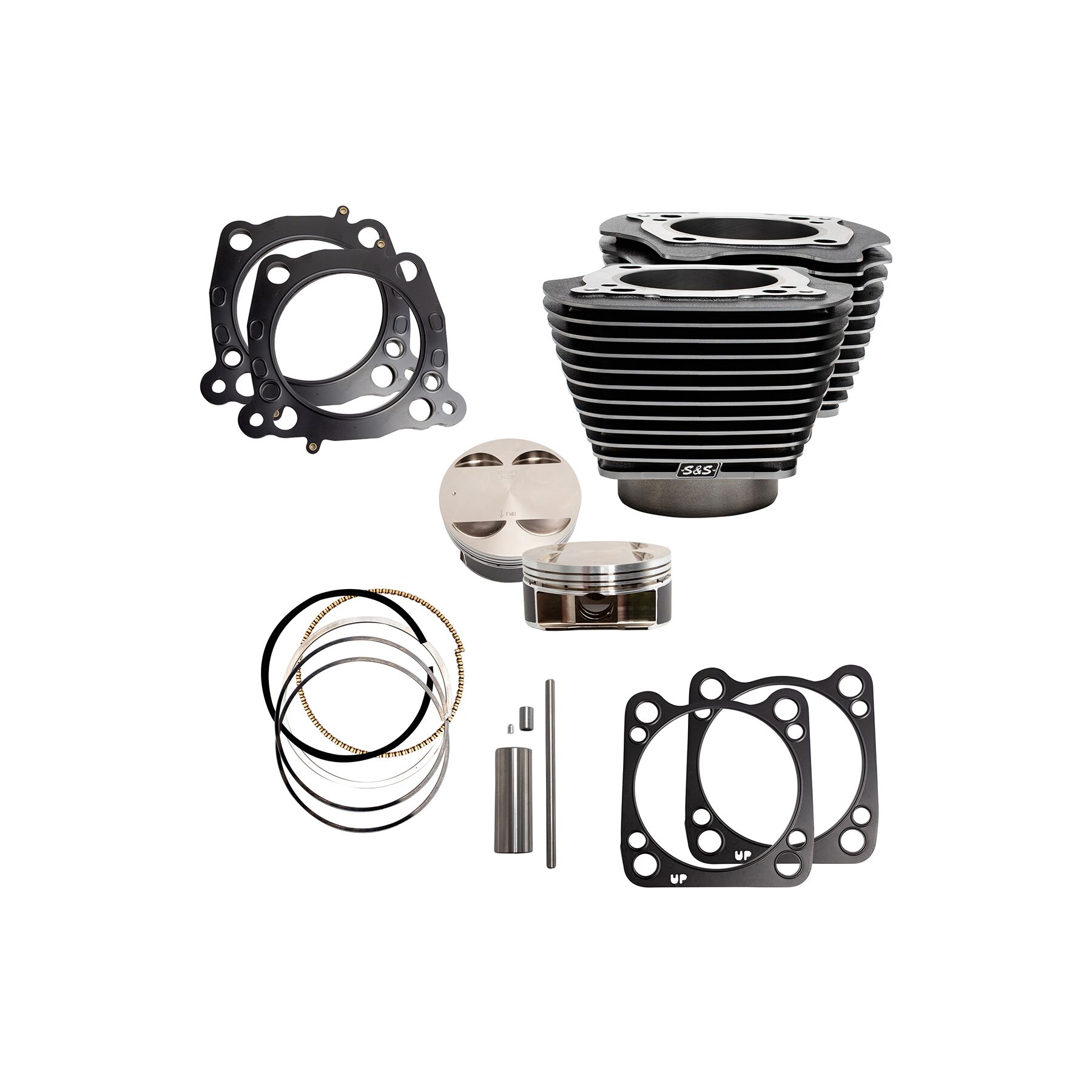 S&S Cycle 128 Big Bore Kit For Harley 117 Milwaukee Eight 2017-2023