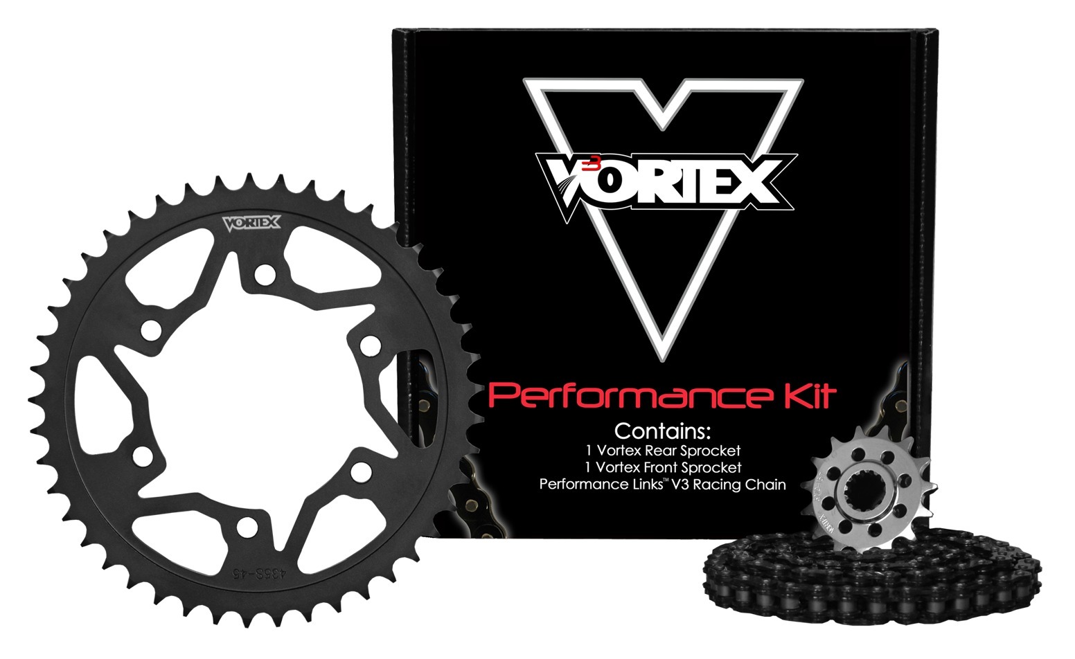 Vortex V3 GFRA Chain And Sprocket Kit Yamaha FZ07 / MT07 / XSR700 8