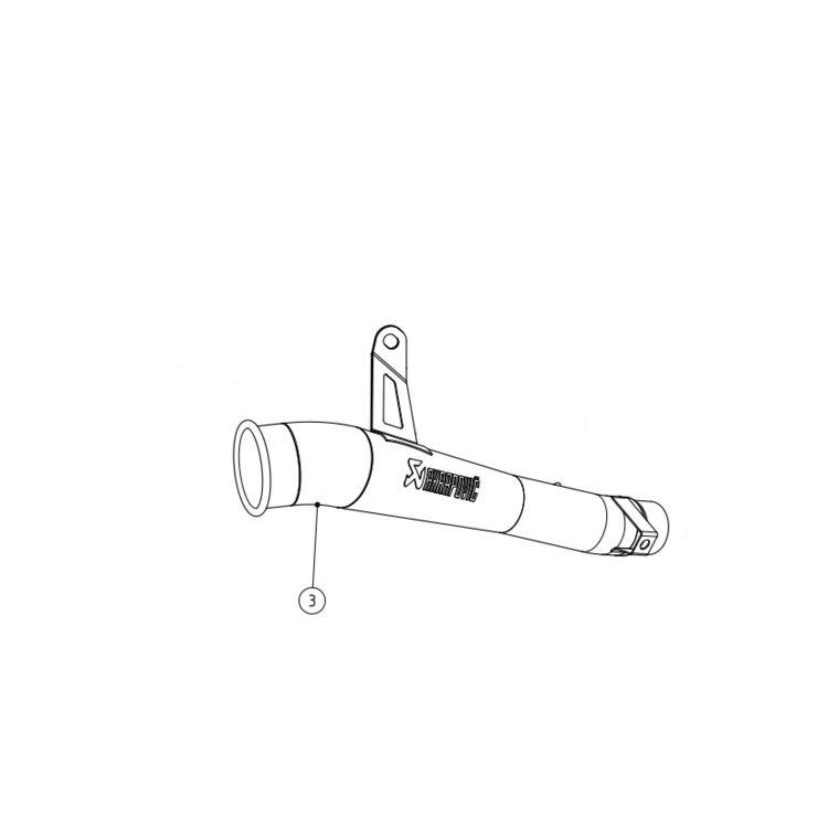 Akrapovic Replacement Muffler Kawasaki Z1000/ Z1000SX / Ninja 1000 2014-2020