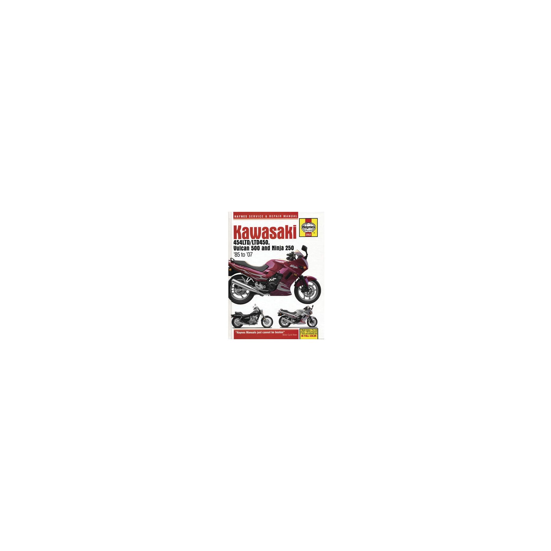 Haynes Manual Kawasaki 454LTD/LTD450 / Vulcan 500 / Ninja 250 1985-200