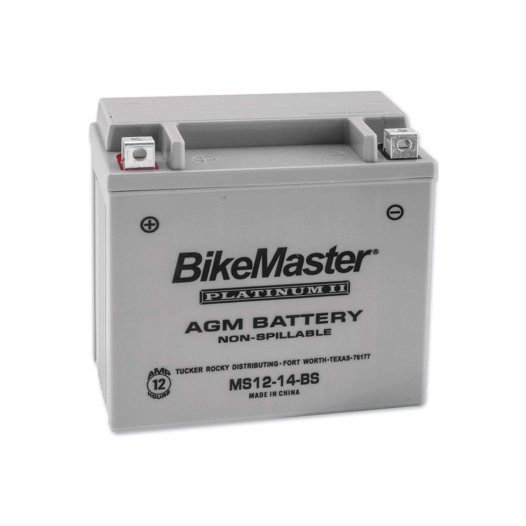 BikeMaster MS12-14-BS AGM Platinum II Battery