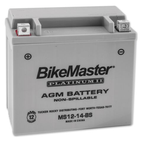 BikeMaster MS12-14-BS AGM Platinum II Battery