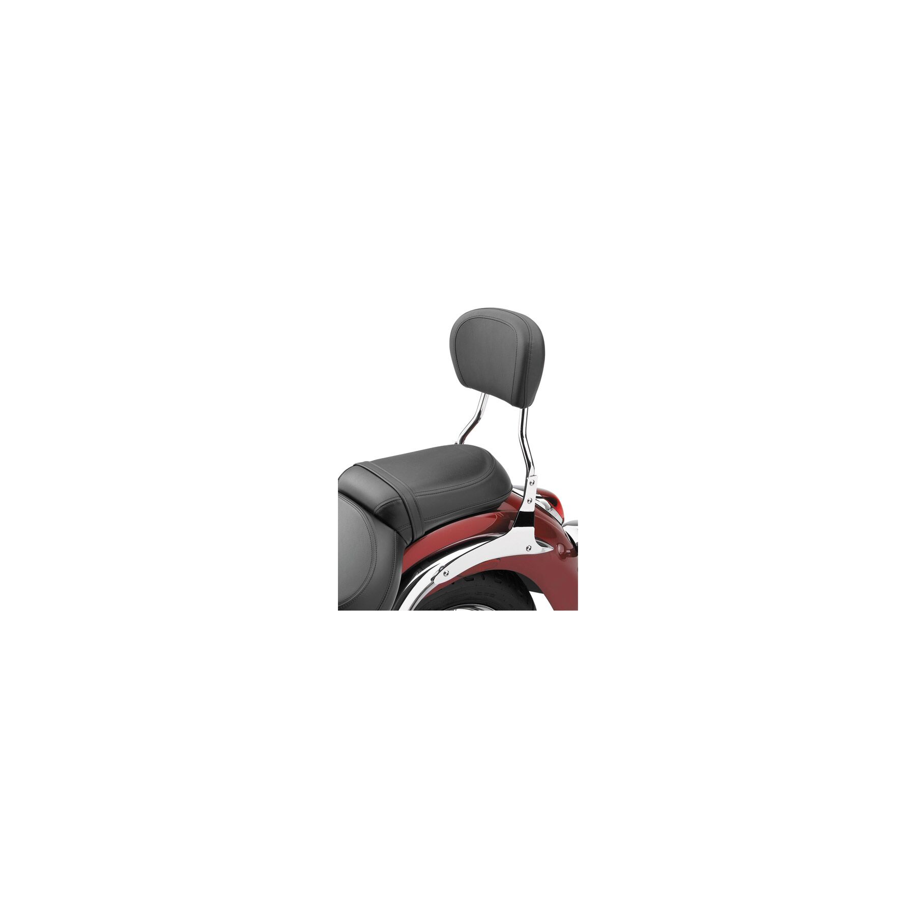 Cobra Standard Round Sissy Bar with Pad For Harley Softail 2000-2006
