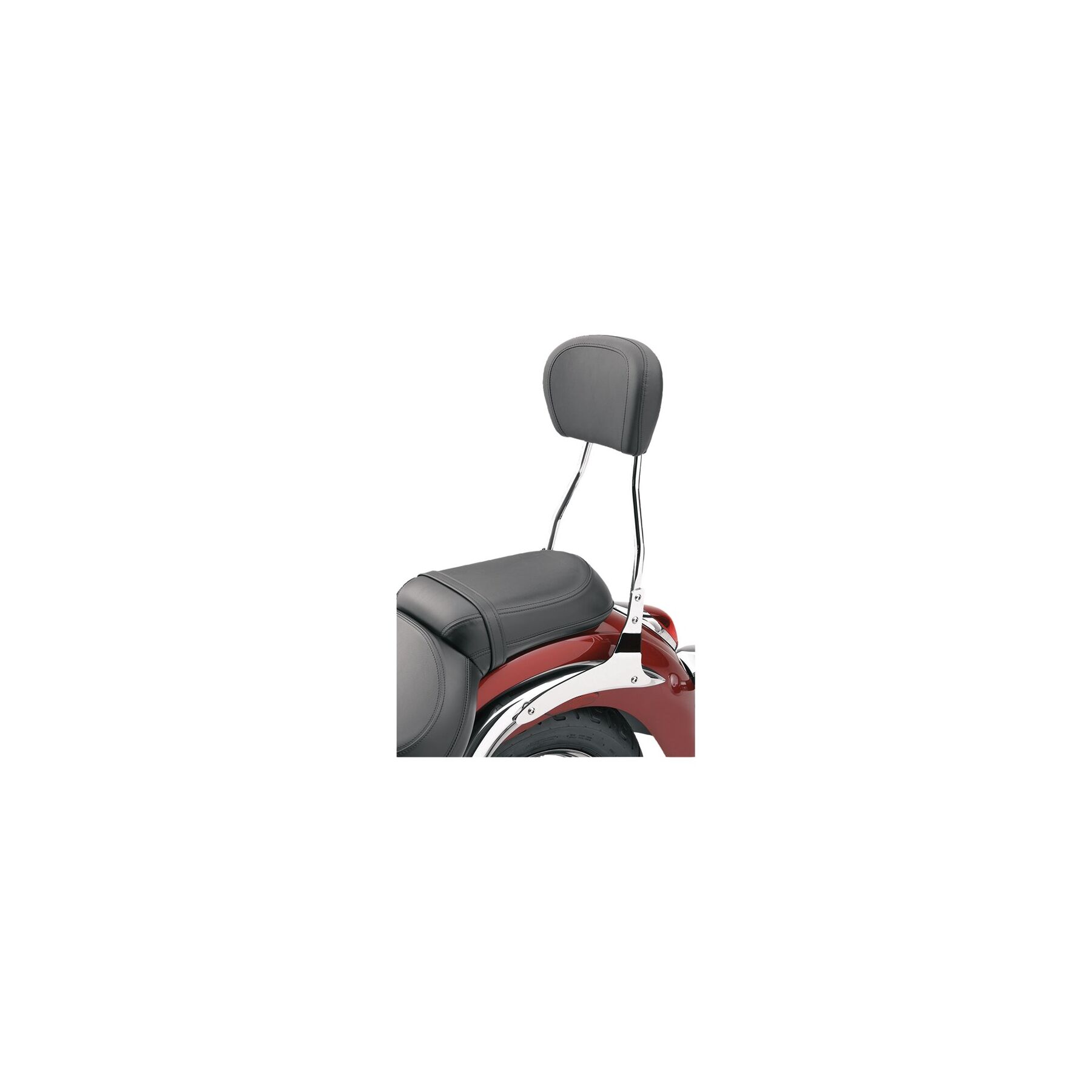 Cobra Standard Round Sissy Bar with Pad For Harley Softail 2000-2017