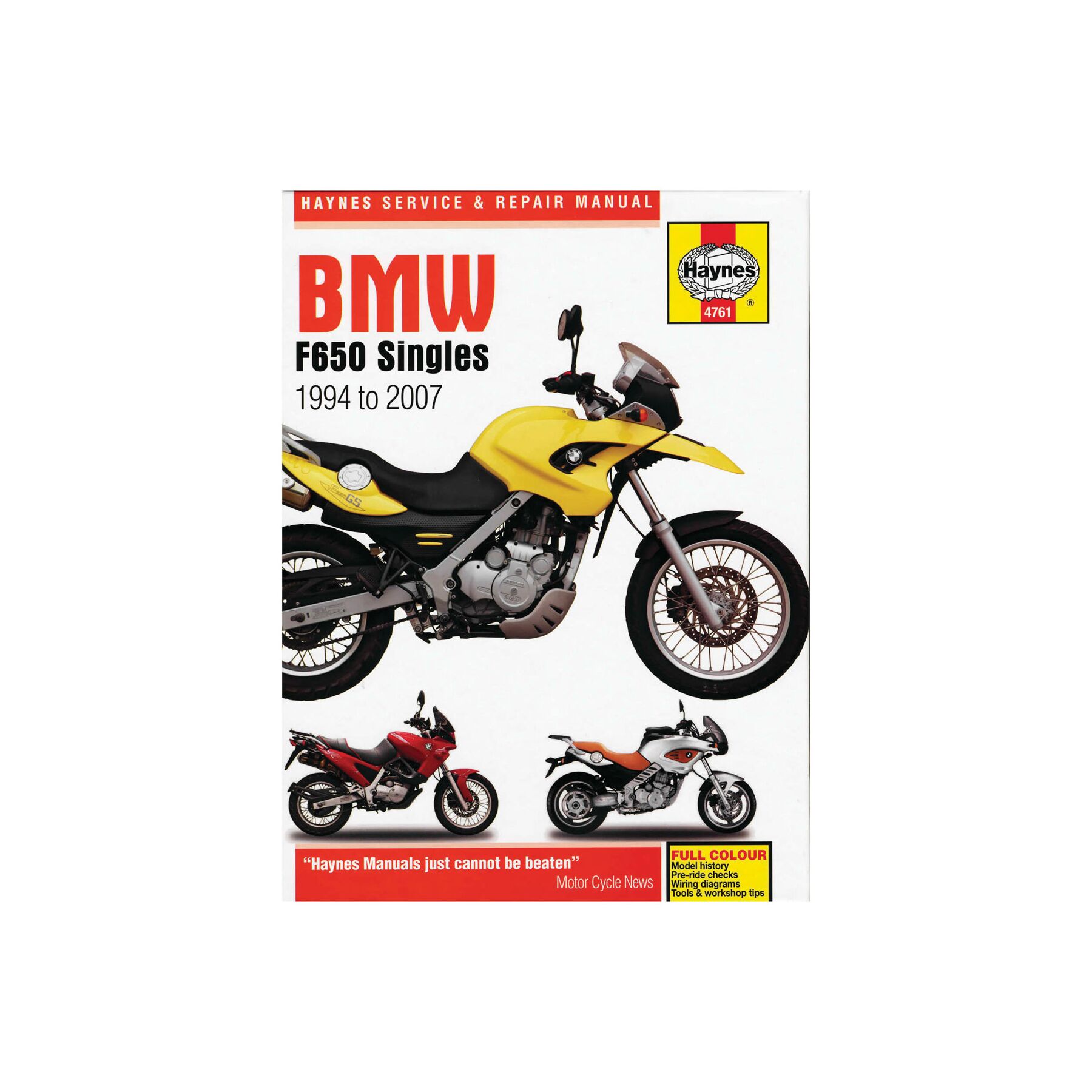 Haynes Repair Manual BMW F650 Singles 1994-2007