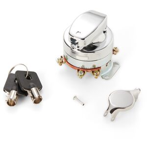 Milwaukee Twins Round Key Ignition Switch For Harley Big Twin 1973