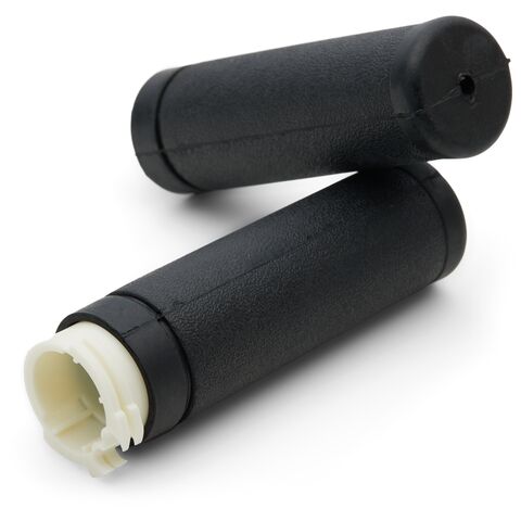 Milwaukee Twins OEM Style Rubber Grip Set For Harley With Dual Cable Throttle