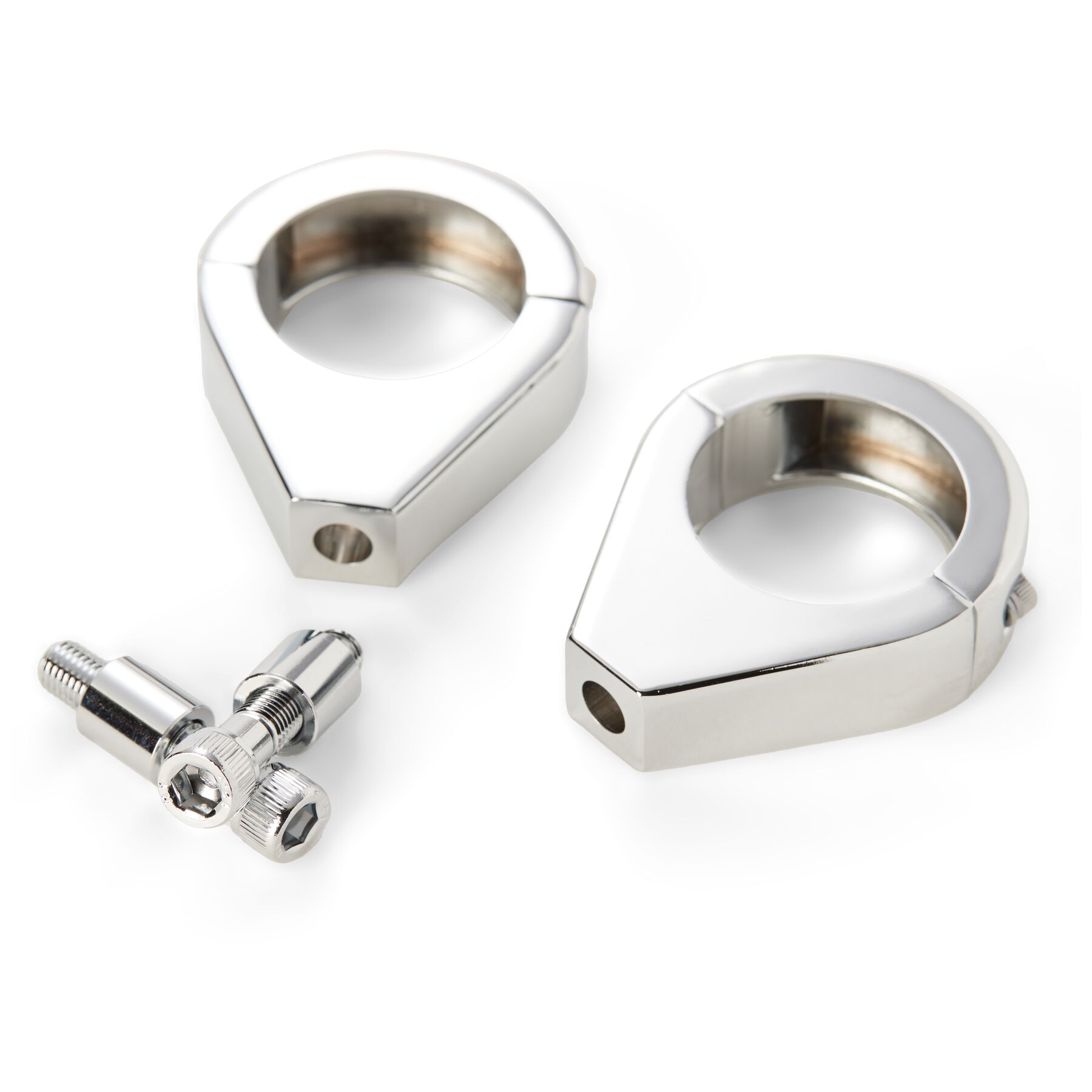 Milwaukee Twins Chrome 39mm Turn Signal Fork Clamps