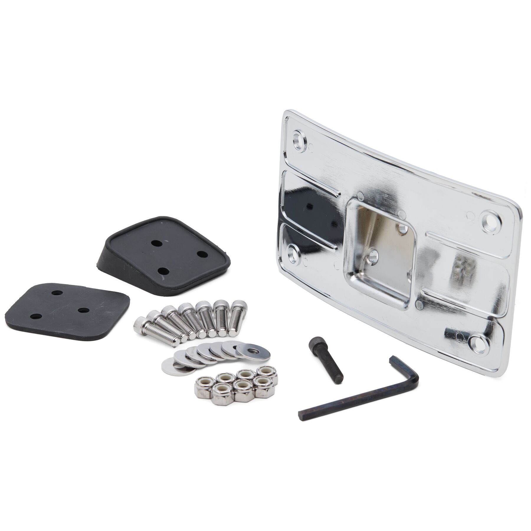 Milwaukee Twins Curved License Plate Bracket
