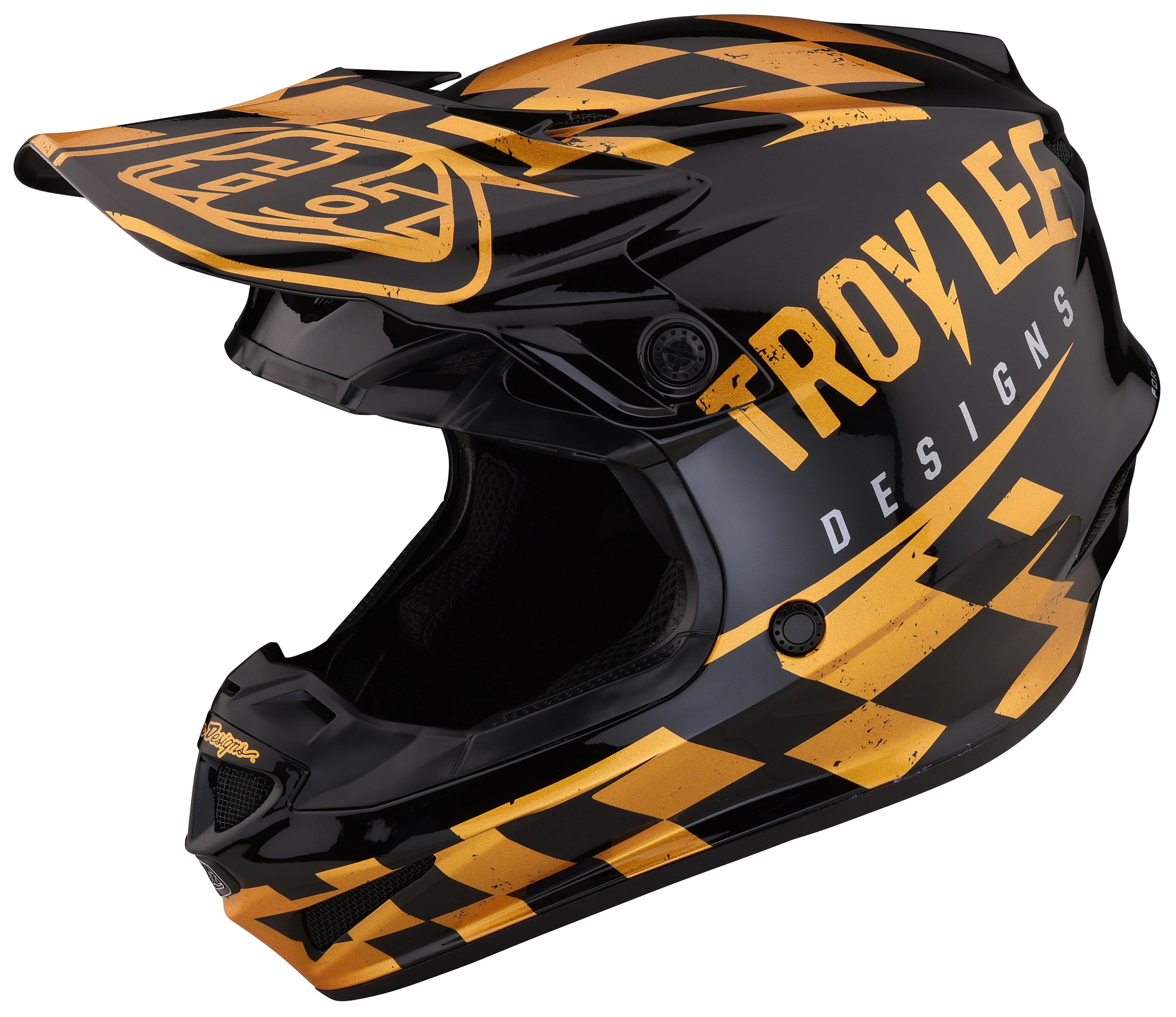 Troy Lee Youth SE4 Polyacrylite Race Shop Helmet RevZilla