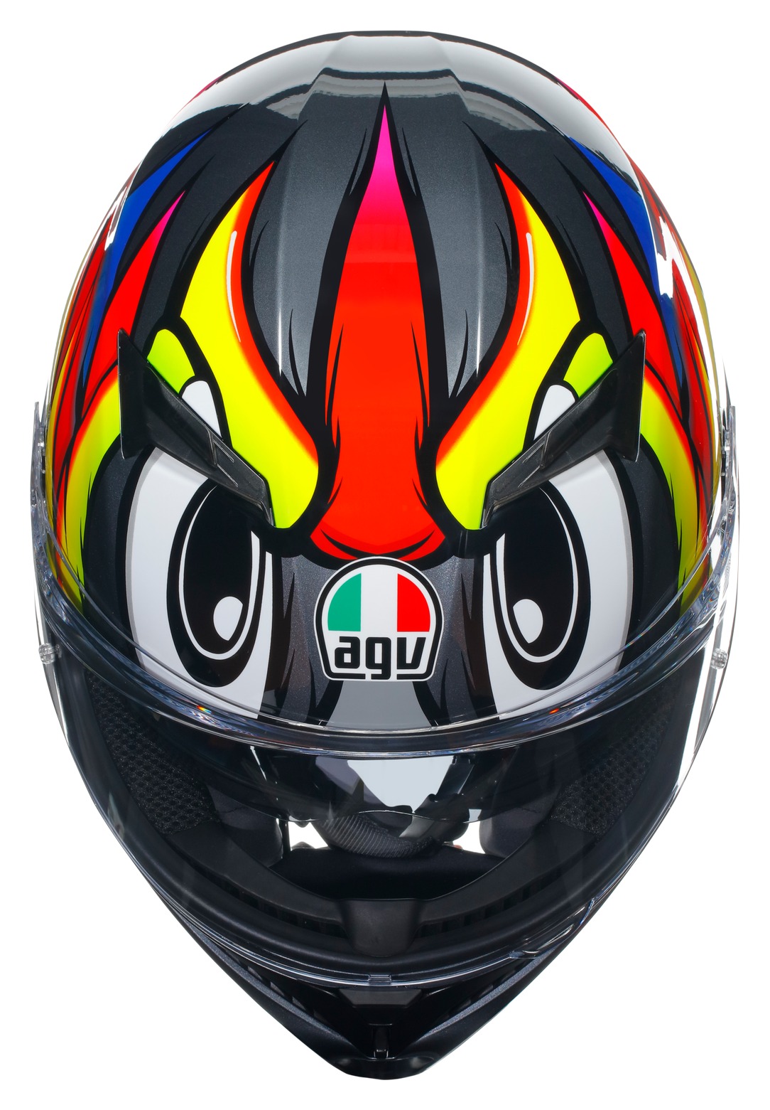 AGV K3 BIRDY 2.0 GREY/YELLOW/RED フルフェイス K3 BIRDY 2.0 GREY/YELLOW/RED - MOTORBIKE FULL FACE HELMET E2206