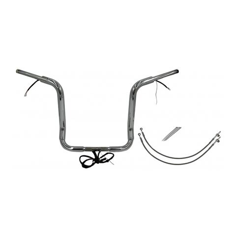 Fat Baggers Inc. 1 1/2" Wired Round Top Handlebar Kit For Harley Touring 2016-2020