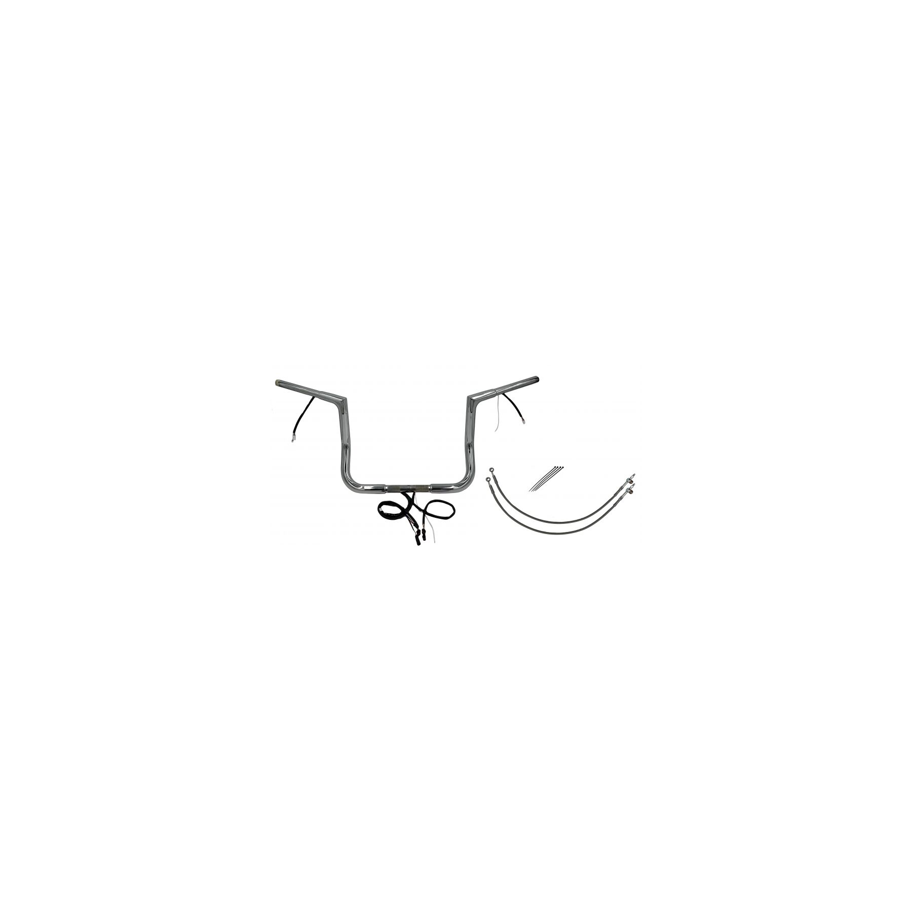 Fat Baggers Inc. 1 1/4 Wired Flat Top Handlebar Kit For Harley Touring