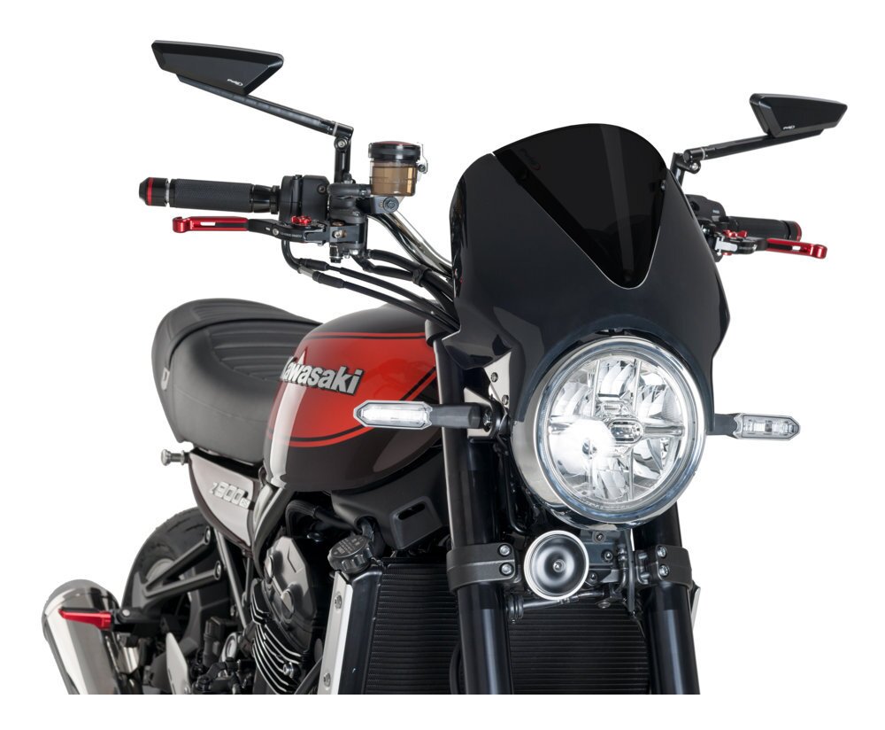 Kuipruit Voor Kawasaki Voor Z900 Z 900 2017 2018 2019 Windgeleiders Motorfiets Voorruit Voorruit Zwart Scherm Accessoires Windschild(Clear iruidium
