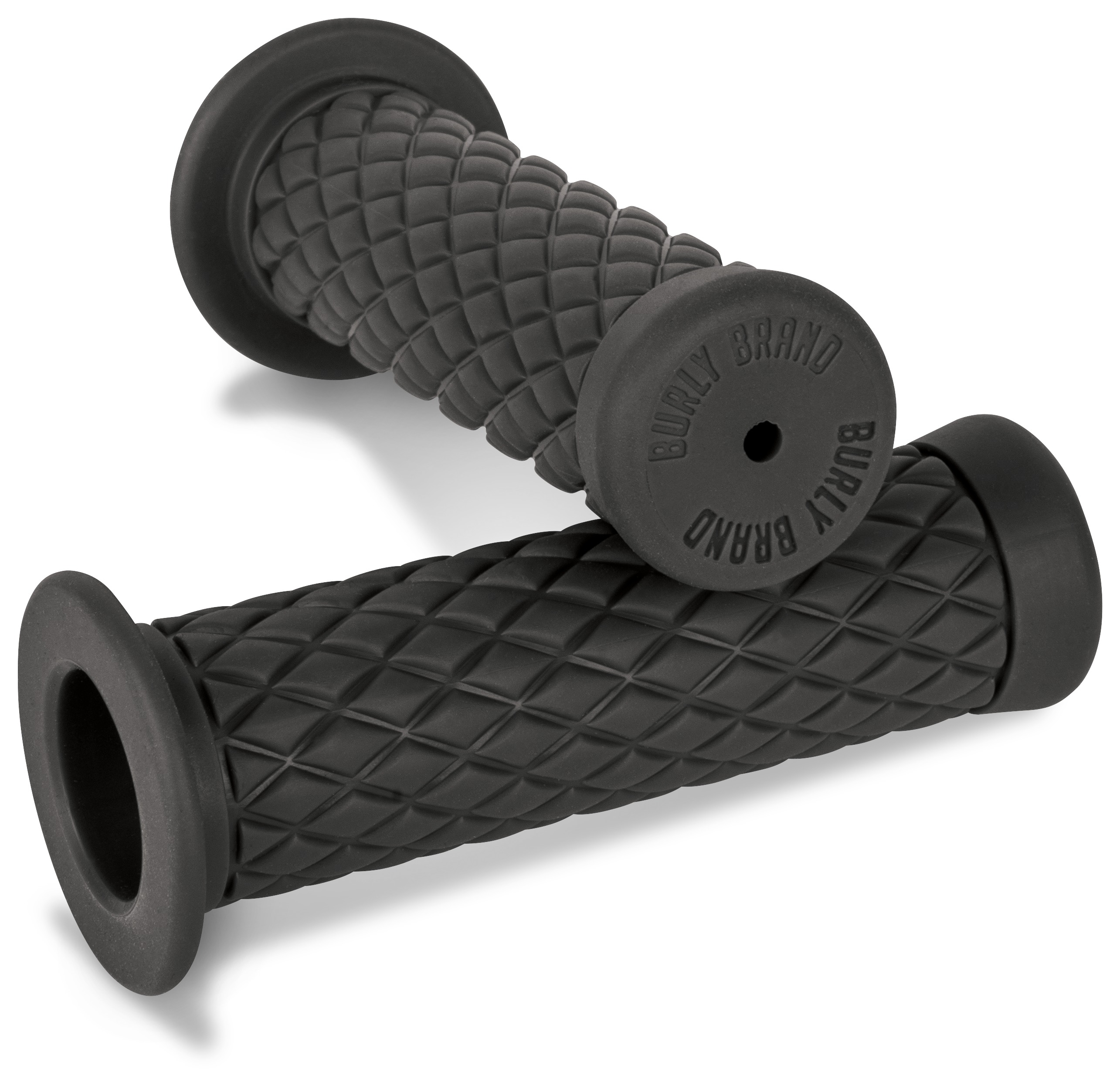 Burly Brand Rubber Diamondback Grips For 1" bars