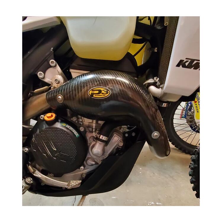 P3 Carbon Fiber MAXCoverage Heat Shield KTM / Husqvarna / Gas Gas 250cc 2022-2025