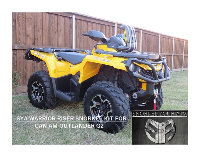 Snorkel Your ATV Warrior Riser Snorkel Kit CanAm Outlander 20122024