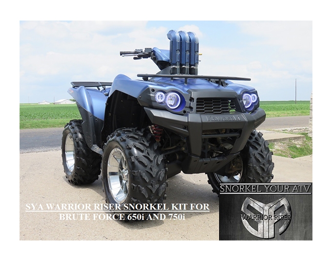 Snorkel Your ATV Warrior Riser Snorkel Kit Kawasaki Brute Force 650 /