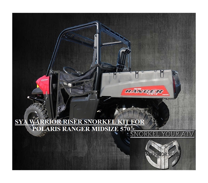 Snorkel Your ATV Warrior Riser Snorkel Kit Polaris Ranger 500 / 570 214 ...