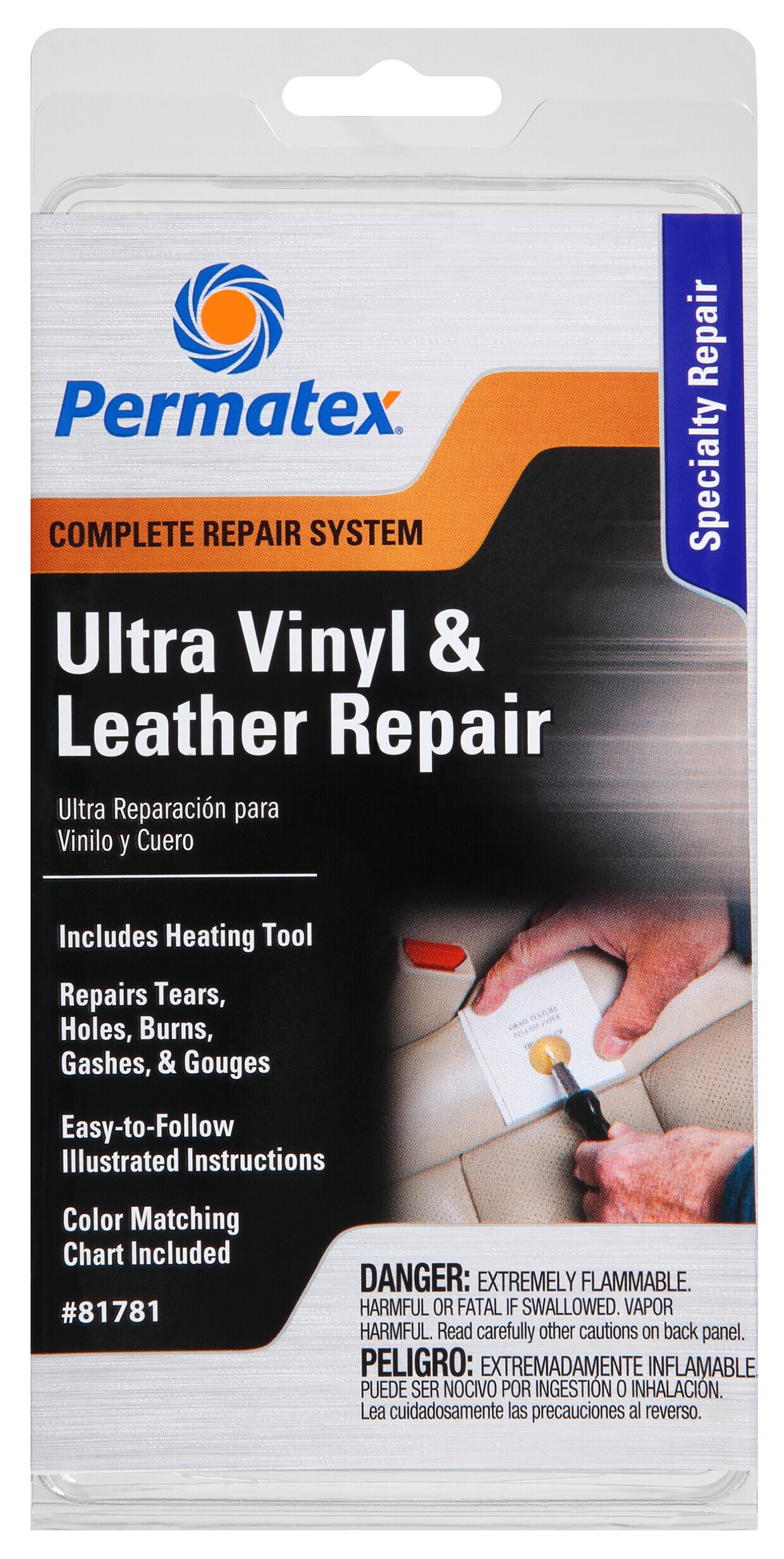 Permatex Pro Series Leather / Vinyl Repair Kit - RevZilla