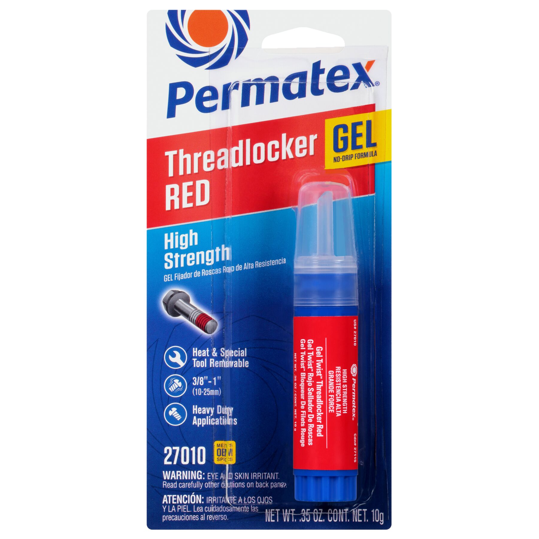 Permatex Red Gel Threadlocker