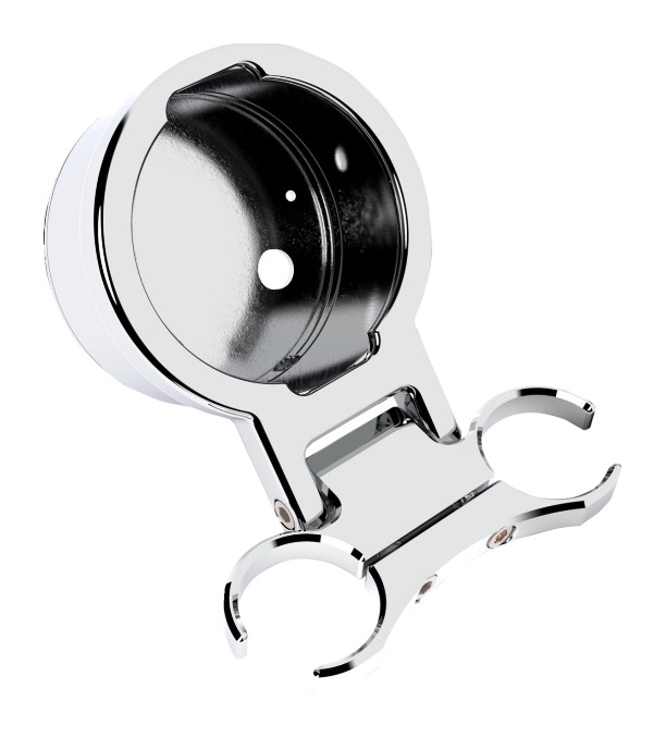 LA Choppers T-Bar Single Gauge Mount 1" Clamp