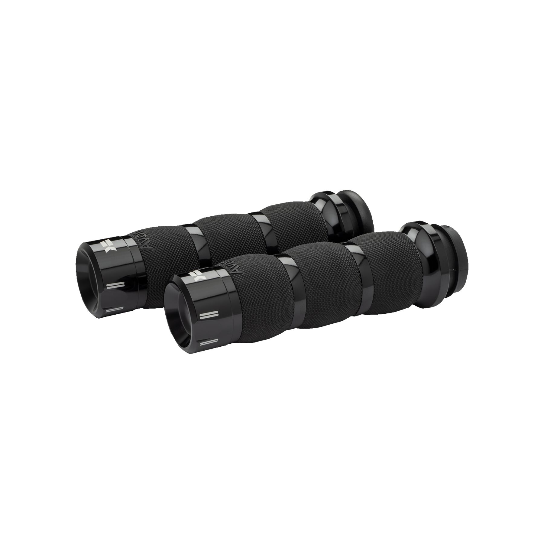 Khrome Werks Klassic Air Cushion Grips For Harley With Dual Cable Thro