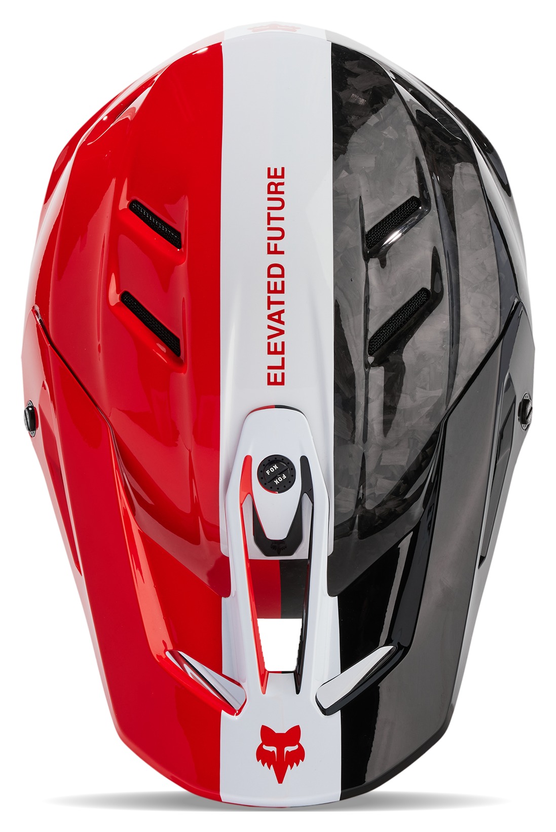 Fox Racing V3 Matte Black Helmet With Red Fox V3 Rs Infinite