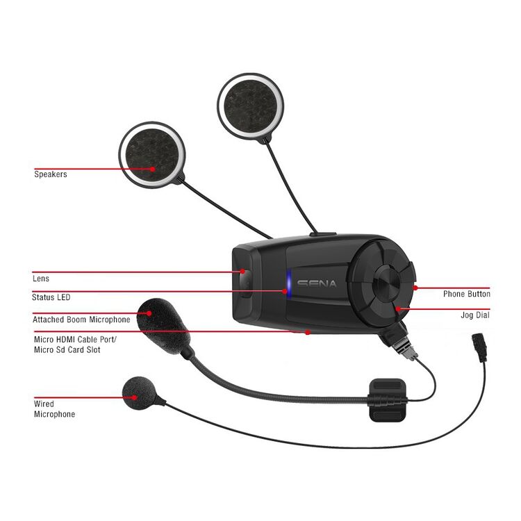 Sena 10C EVO Bluetooth Headset & Camera [Open Box]