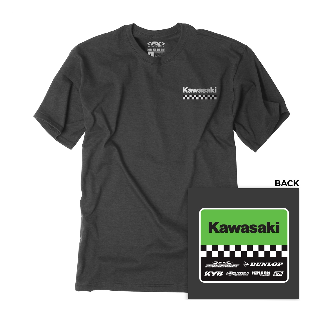 Factory Effex Kawasaki Starting Line Youth T-Shirt Youth XL