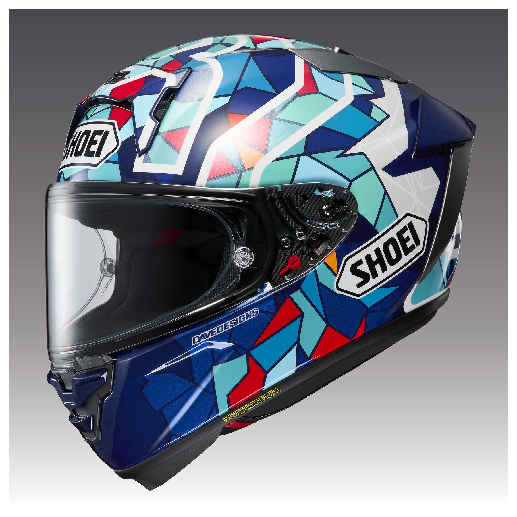セキュリティ・セーフティ SHOEI X-Fifteen MARQUEZ BARCELONA Shoei X-15 Marquez Barcelona Helmet - RevZilla