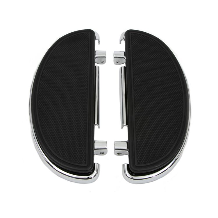 V-Twin Mfg. Driver Half Moon Footboard Set For Harley 1984-2025