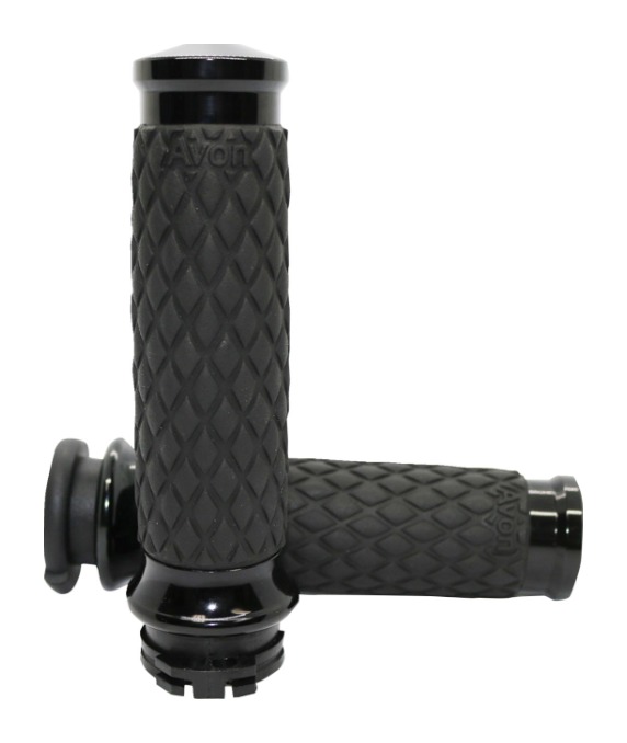 Avon Diamond Contour Smooth Grips For Harley With Dual Cable Throttle N/A