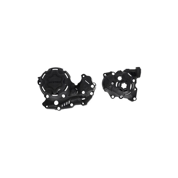Acerbis X-Power Engine Cover Kit - Yamaha YZ250 2006-2022 - Blue Impact Protection