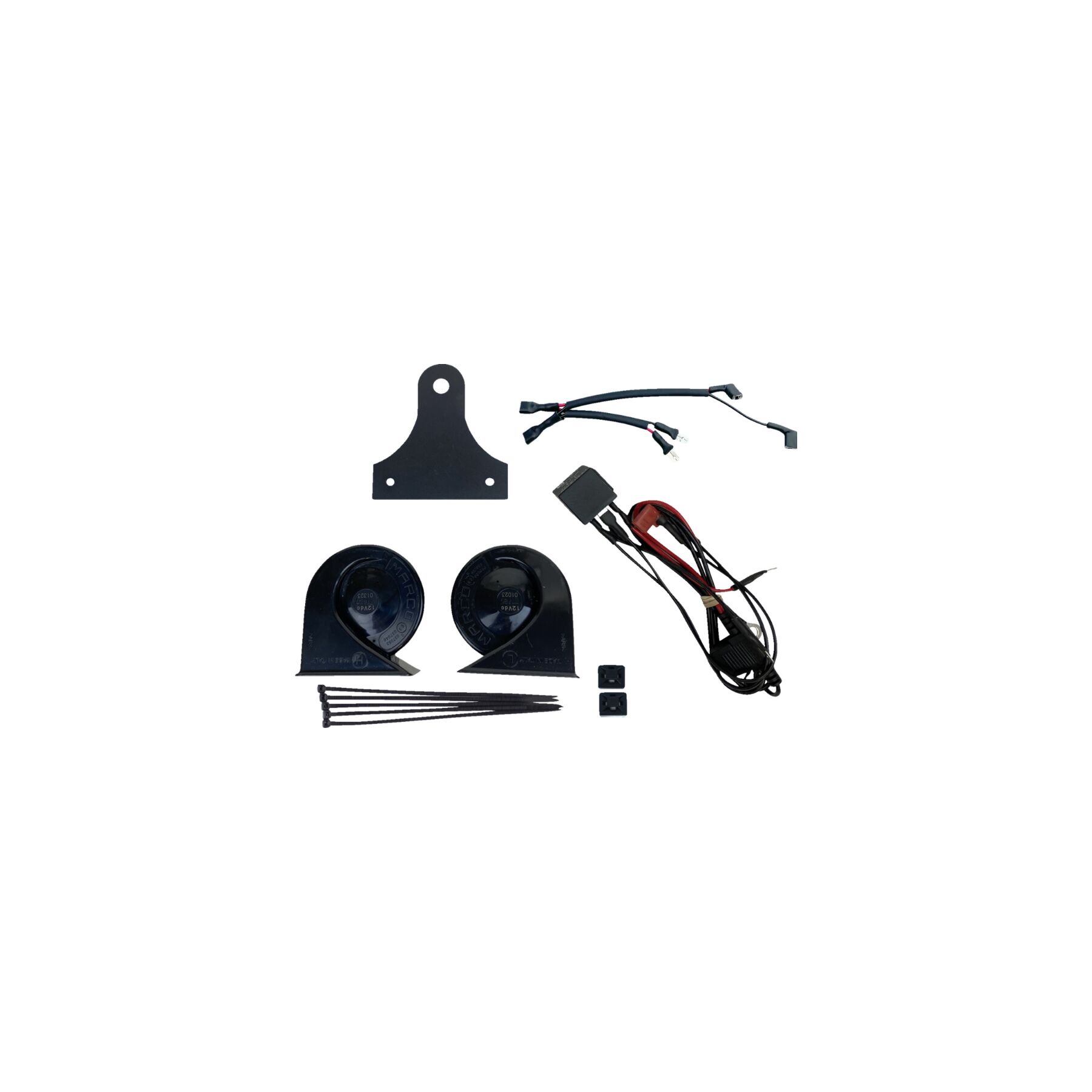 Custom Dynamics Electromagnetic Dual Horn Kit For Harley 1991-2025