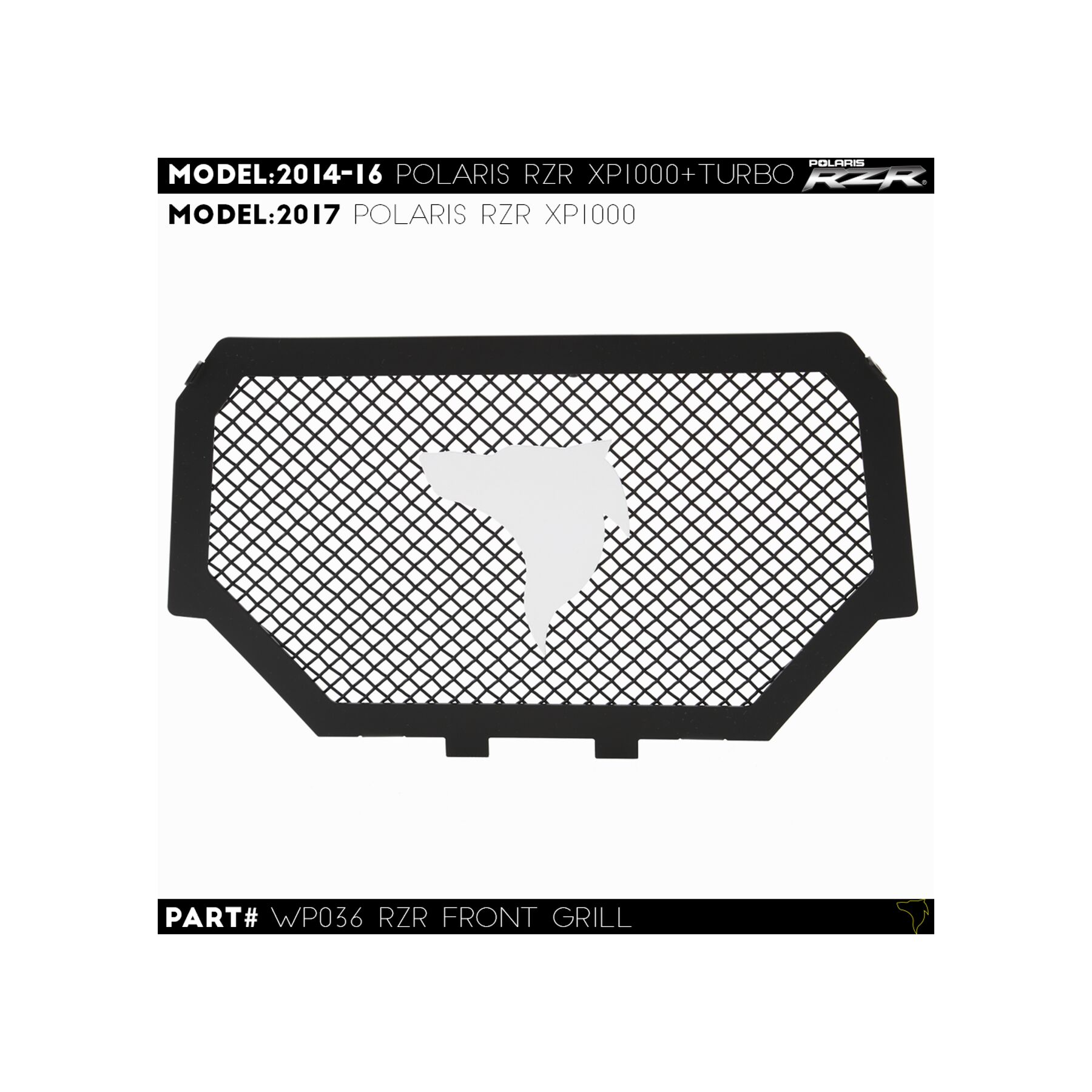 UTV Wolfpack Front Mesh Grill Polaris RZR XP 1000 2014-2018