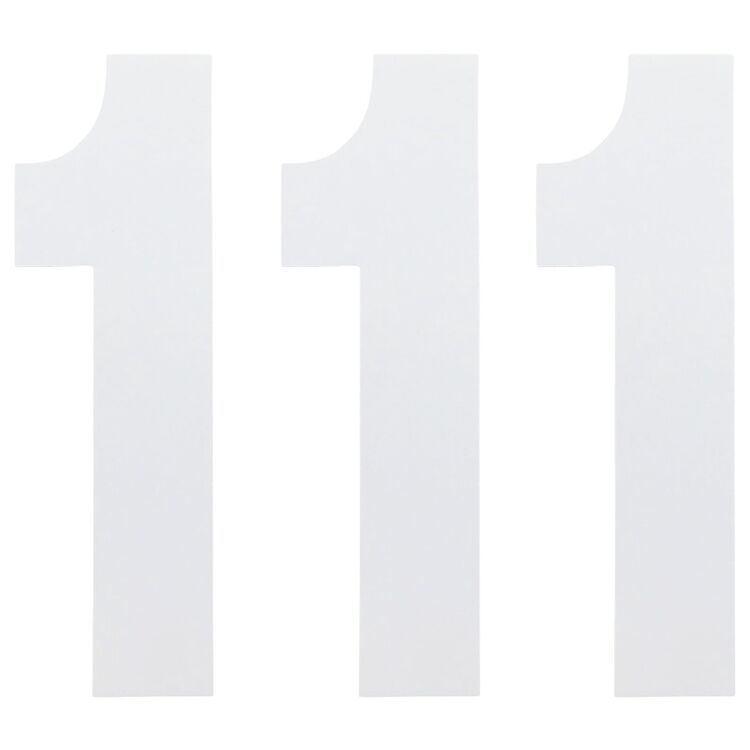 Factory Effex Standard Number One Sticker