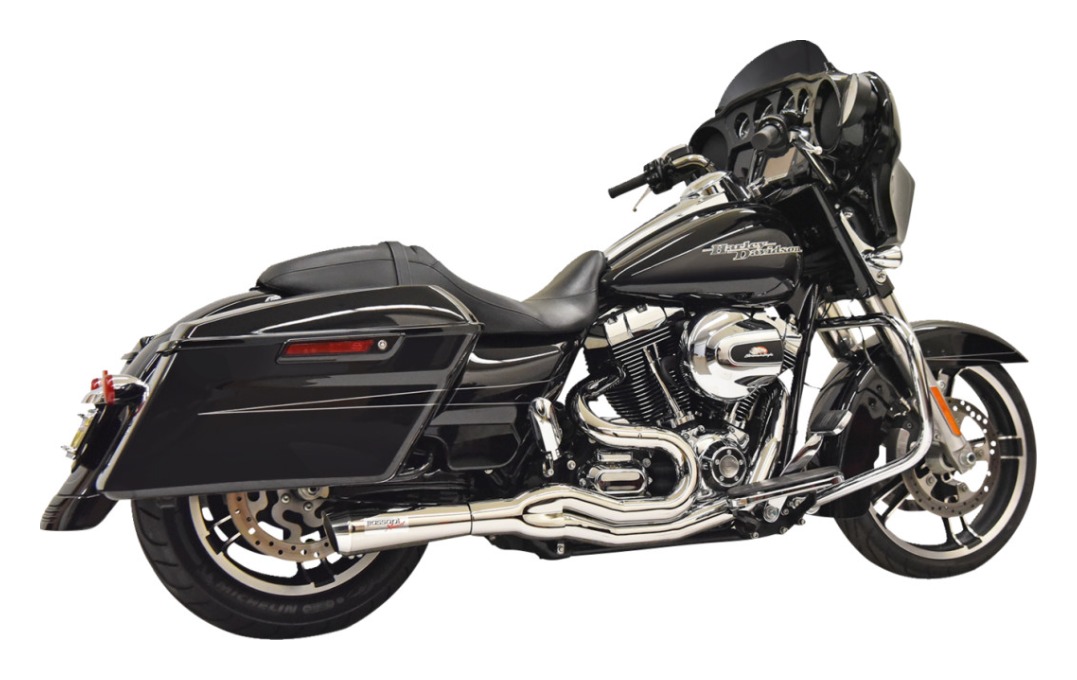 Bassani Road Rage II Megaphone 2:1 Mid-Length Exhaust For Harley