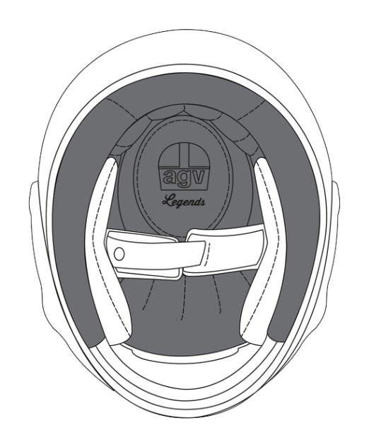 AGV X101 Helmet Liner XL